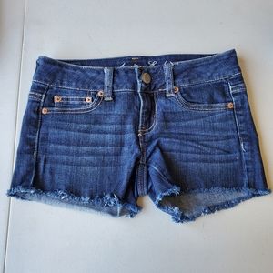 American Eagle Dark Denim Shorts